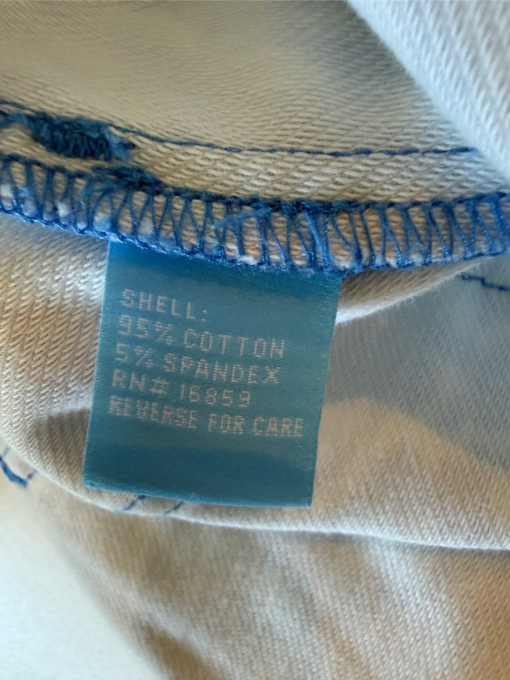 J. McLaughlin Light Blue and White Ikat Lexi Skinny Jeans. Size 10 - Picture 8 of 11